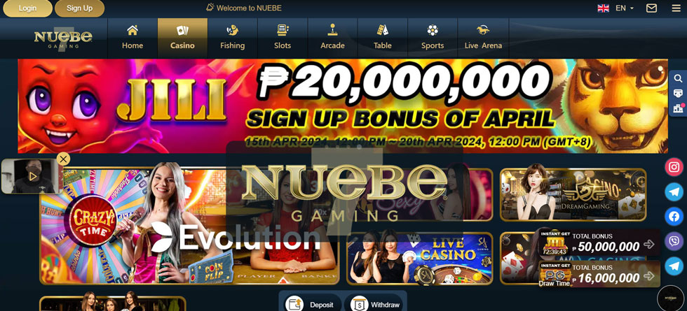 Nuebe slots site Nuebe Gaming, madaling ilapat, maraming promosyon